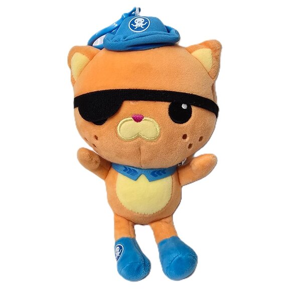 Octonauts Kwazii Cat Plush Backpack Bag Clip Toy Stuff Animal Cartoon Soft Face - Picture 1 of 6